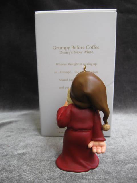 Hallmark 2007 Mirror Mirror On The Wall & Grumpy Before Coffee Disney's Snow White Lot Of 2 Christmas Tree Ornaments