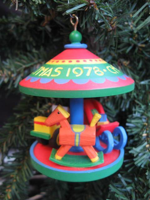 Hallmark 1978 Carousel 1st In Carousel Series Merry Go Round Christmas Tree Ornament