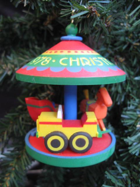 Hallmark 1978 Carousel 1st In Carousel Series Merry Go Round Christmas Tree Ornament