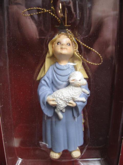 American Greetings 1997 Christmas Shepherd Forget Me Not Ornament