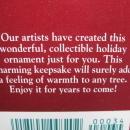 American Greetings 1997 Christmas Shepherd Forget Me Not Ornament