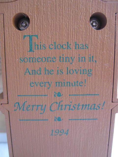 Hallmark 1994 Merry Christmas Minutes Mouse & Grandfather Clock Magic Light & Movement Christmas Tree Ornament