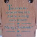 Hallmark 1994 Merry Christmas Minutes Mouse & Grandfather Clock Magic Light & Movement Christmas Tree Ornament