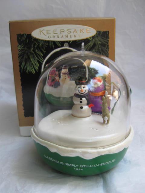 Hallmark 1994 Barney The Purple Dinosaur Magic Light & Motion Christmas Tree Ornament