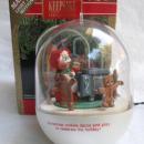 Hallmark 1990 Mrs. Santa's Kitchen With Gingerbread Christmas Cookies & Oven Magic Light & Motion Christmas Tree Ornament