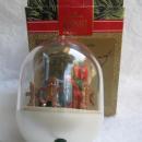 Hallmark 1990 Mrs. Santa's Kitchen With Gingerbread Christmas Cookies & Oven Magic Light & Motion Christmas Tree Ornament