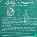 Hallmark 1985 Mr. & Mrs. Santa Magic Light Christmas Tree Ornament
