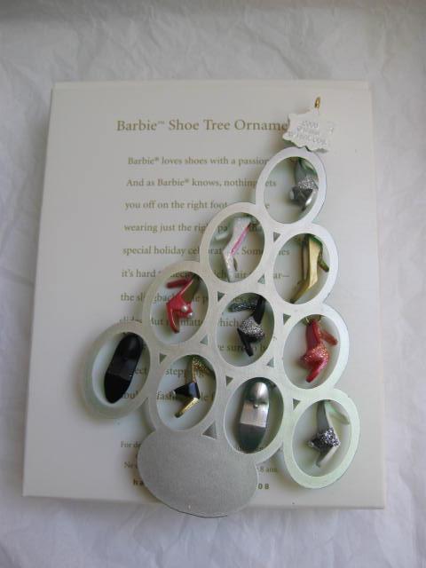 Hallmark 2008 Barbie's Shoe Tree Christmas Tree Ornament