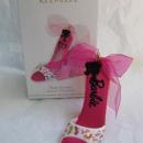 Hallmark 2012 Shoe-licious Barbie Pink High Heel Shoe Christmas Tree Ornament