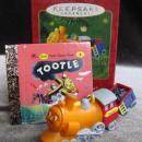 Hallmark 2001 Tootle The Train Ornament With The Little Golden Book Lot of 2