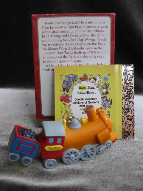 Hallmark 2001 Tootle The Train Ornament With The Little Golden Book Lot of 2