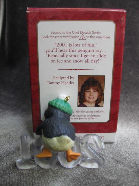 Hallmark 2001 Cool Decade Penguin 2nd In Series Christmas Tree Ornament