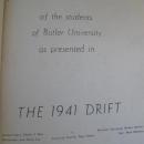 The 1941 Drift Butler University Indianapolis, IN Yearbook No Writing WWII