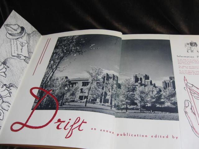 The 1941 Drift Butler University Indianapolis, IN Yearbook No Writing WWII