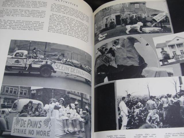 The 1941 Drift Butler University Indianapolis, IN Yearbook No Writing WWII