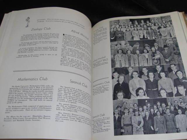The 1941 Drift Butler University Indianapolis, IN Yearbook No Writing WWII