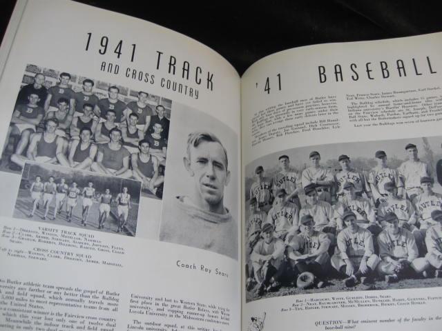 The 1941 Drift Butler University Indianapolis, IN Yearbook No Writing WWII