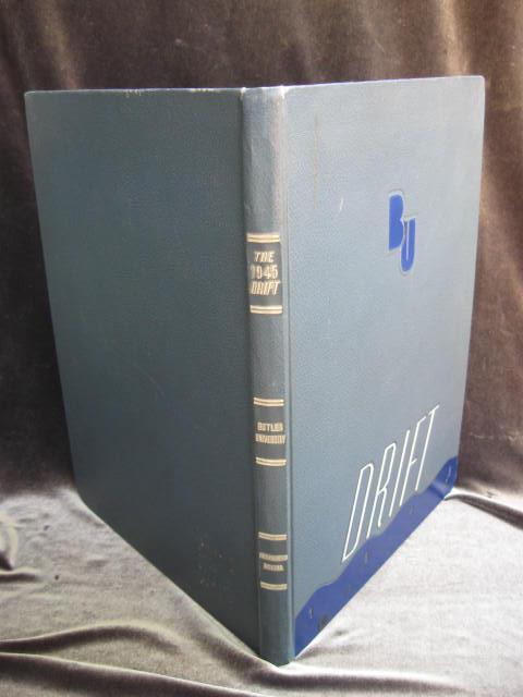 The 1945 Drift Butler University Indianapolis, IN Yearbook No Writing WWII