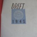 The 1945 Drift Butler University Indianapolis, IN Yearbook No Writing WWII