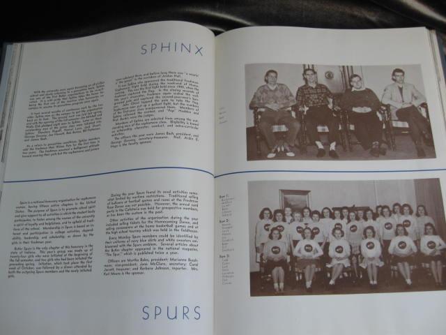 The 1945 Drift Butler University Indianapolis, IN Yearbook No Writing WWII