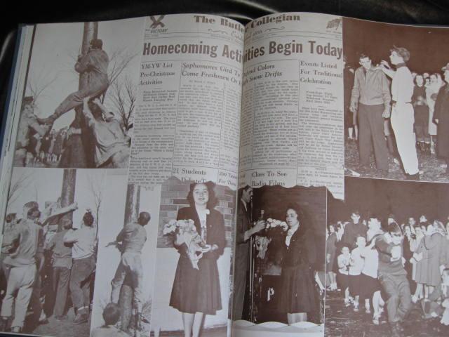 The 1945 Drift Butler University Indianapolis, IN Yearbook No Writing WWII