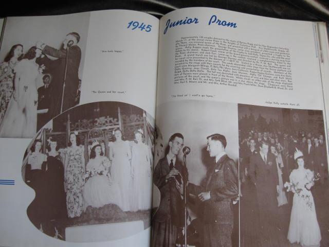 The 1945 Drift Butler University Indianapolis, IN Yearbook No Writing WWII