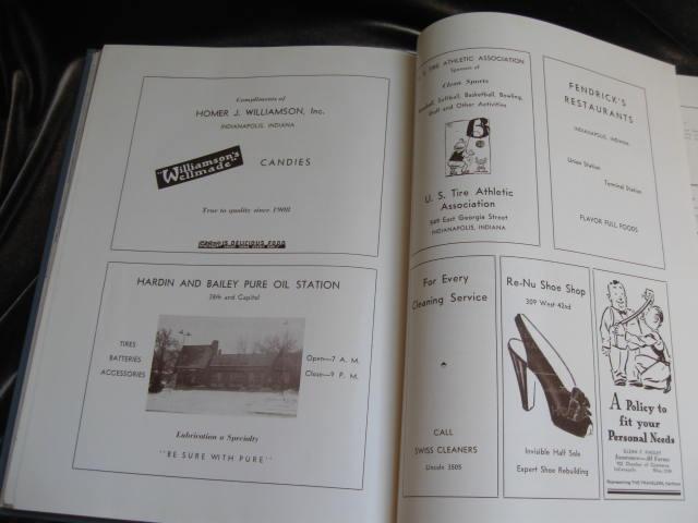 The 1945 Drift Butler University Indianapolis, IN Yearbook No Writing WWII