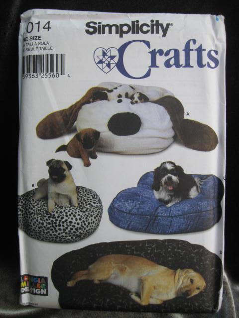 Simplicity 7014 Novelty Dog Cat Pet Furniture Sofa Beds Sewing Pattern