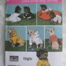 Simplicity 4325 Dog Clothes Wedding Dress Tuxedo Raincoat + More For Extra Small Dogs Sewing Pattern OOP