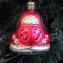 Red Bug Beatle Volkswagen Glass Car Ornament