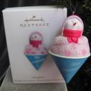 Hallmark 2012 Daughter Shaved Ice Snowcone Christmas Tree Ornament