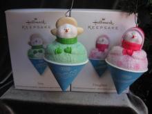 Hallmark 2012 Daughter & Son Shaved Ice Snowcone Christmas Tree Ornament