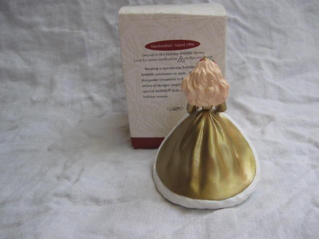 Hallmark 1994 Holiday Barbie #2 2nd In Series Christmas Tree Ornaments