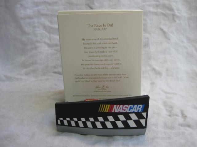 Hallmark 2007 The Race Is On Nascar Magic Sound Christmas Tree Ornament