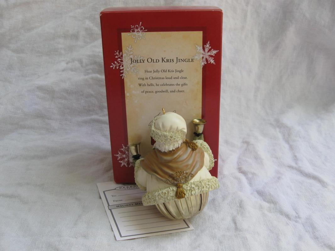 Hallmark 2004 Jolly Old Kris Kringle Repaint Santa Bell Ornament