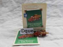 Hallmark 2004 1929 Chevrolet Fire Engine Miniature #1 1st In Fire Brigade Series Christmas Feather Tree Ornament