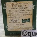 Hallmark 2004 1929 Chevrolet Fire Engine Miniature #1 1st In Fire Brigade Series Christmas Feather Tree Ornament