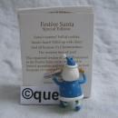 Hallmark 2011 Festive Santa Local Club Repaint Miniature Christmas Ornament