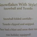 Hallmark 2010 Snowflakes With Style! Snowball & Tuxedo Christmas Tree Ornament