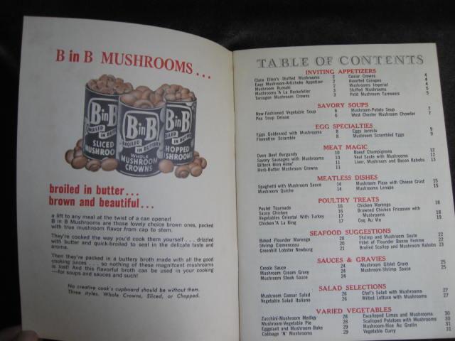 Recipe Magic With B In B Broiled In Butter Mushrooms Recipe Book Cook Book Cookbook Pamphlet