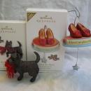 Hallmark 2010 2011 Run Toto Run! It's All In The Shoes Lot Of 2 Limited Quantity Wizard Of Oz Christmas Tree Ornaments