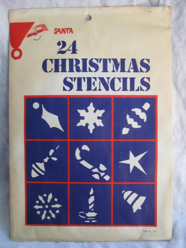 24 Vintage Window Christmas Stencils New In Sealed Envelope