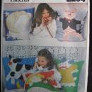 New Vintage Vogue 2294 Moon Pig Cow Kitty Teddy Bear Pillows Sewing Pattern OOP