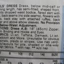New Vintage Butterick 4529 Girls' Party Dress Sewing Pattern Size 7 8 10 Dated 1989