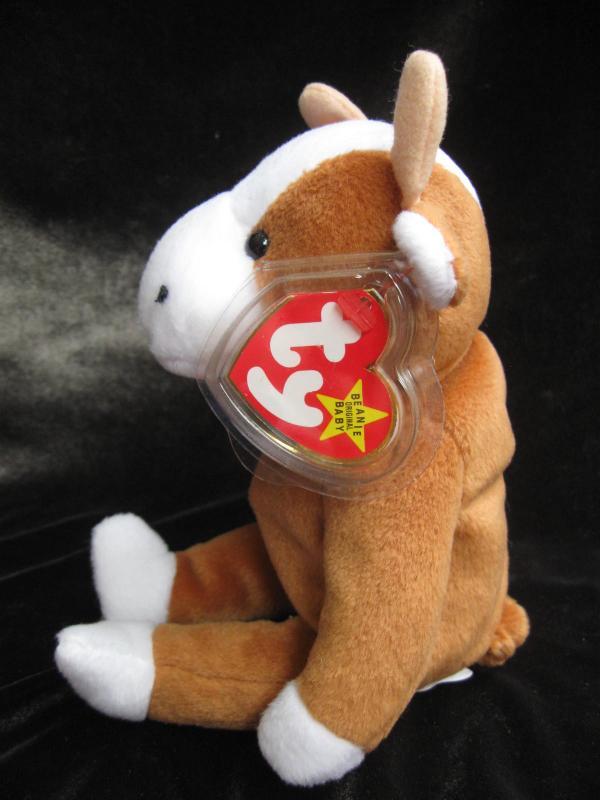 Ty Bessie The Brown & White Cow Retired Beanie Baby