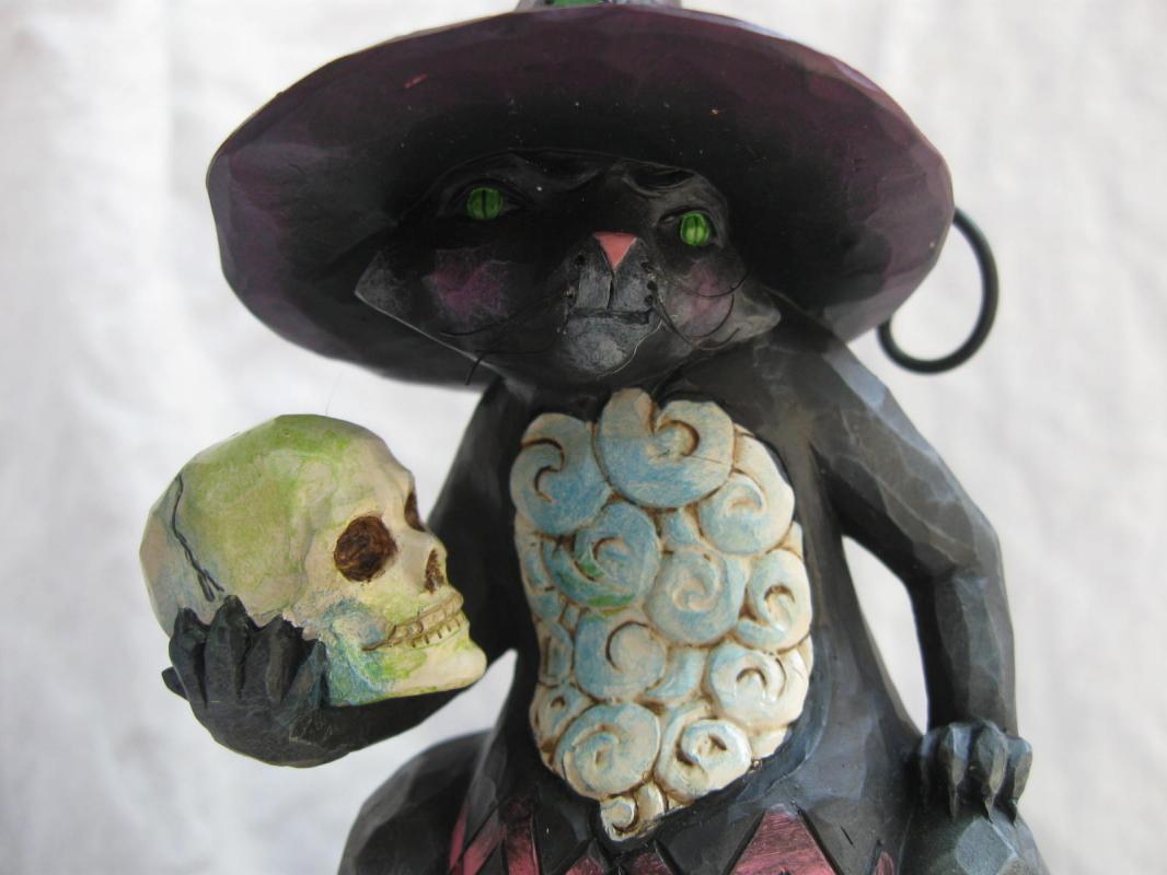 Jim Shore Fur-Ever Frightful Halloween Black Cat Figurine
