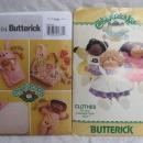 Butterick 331 & B5304 Cabbage Patch Kids Wardrobe & Bath Accessories Sewing Patterns Lot Of 2