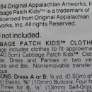 Butterick 331 & B5304 Cabbage Patch Kids Wardrobe & Bath Accessories Sewing Patterns Lot Of 2