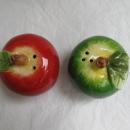 Green & Red Apple Salt & Pepper Shakers