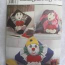 Simplicity 8469 Clown or Mine Pillows In 3 Styles Sewing Pattern